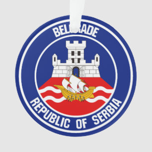 Belgrade Round Emblem Ornament