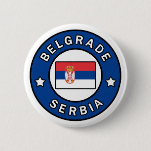 Belgrade Serbia 6 Cm Round Badge