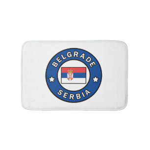 Belgrade Serbia Bath Mat
