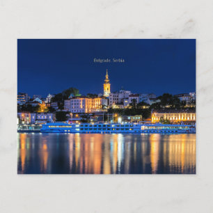 Belgrade, Serbia cityscape Postcard