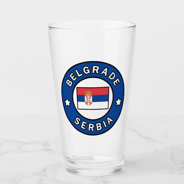 Belgrade Serbia Glass (Front)