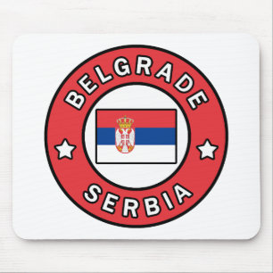 Belgrade Serbia Mouse Mat