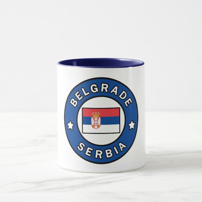 Belgrade Serbia Mug (Center)