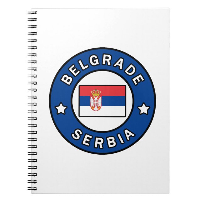 Belgrade Serbia Notebook (Front)