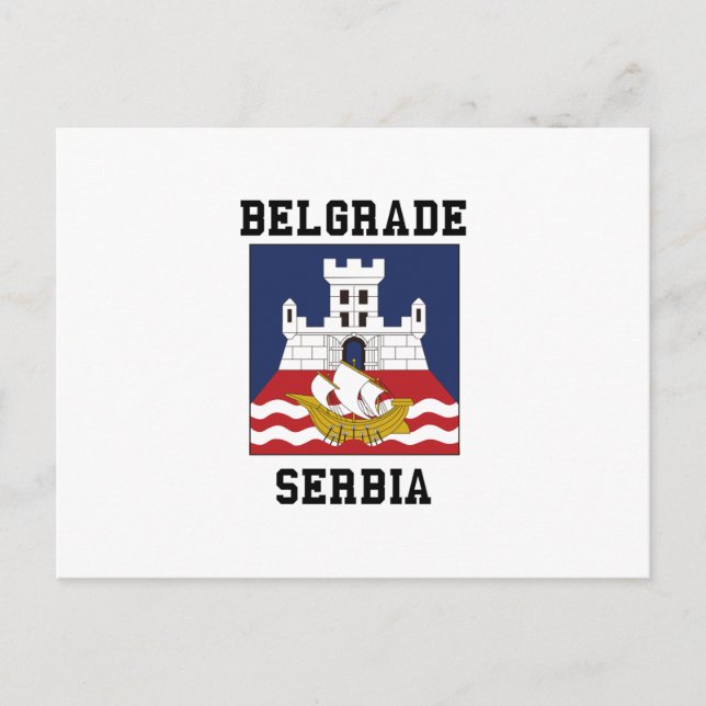 Belgrade Serbia Postcard (Front)