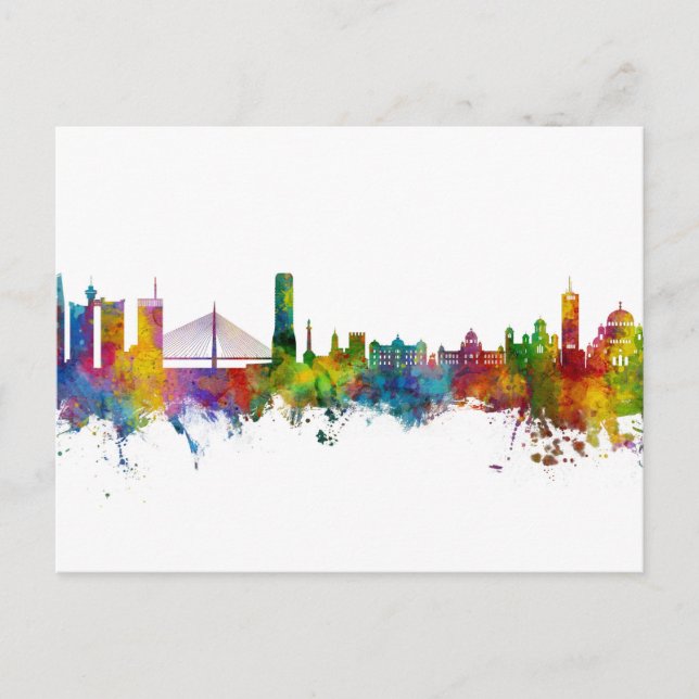 Belgrade Serbia Skyline Postcard (Front)