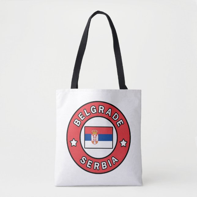 Belgrade Serbia Tote Bag (Front)