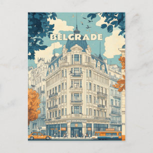 Belgrade Serbia Travel Postcard