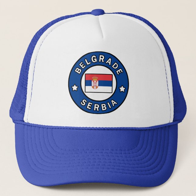 Belgrade Serbia Trucker Hat (Front)