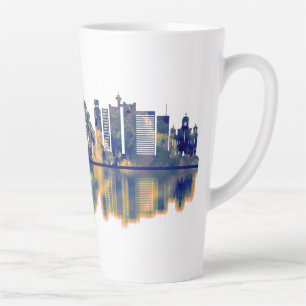 Belgrade Skyline Latte Mug