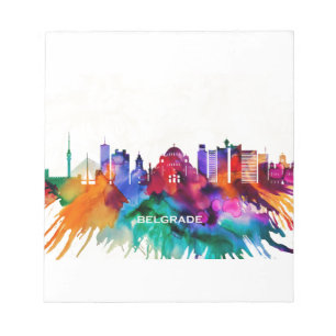 Belgrade Skyline Notepad