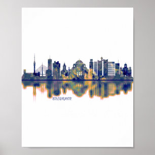 Belgrade Skyline Poster