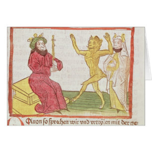 Belial dances before King Solomon