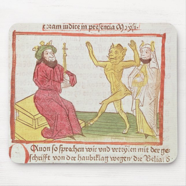 Belial dances before King Solomon Mouse Mat (Front)