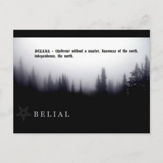 BELIAL POSTCARD