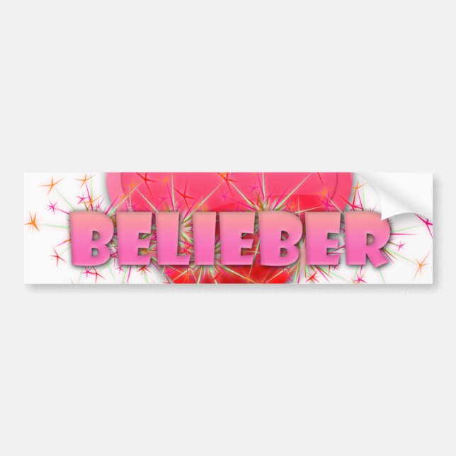 Belieber Bumper Sticker (Front)