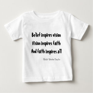 Belief and faith baby t-shirts