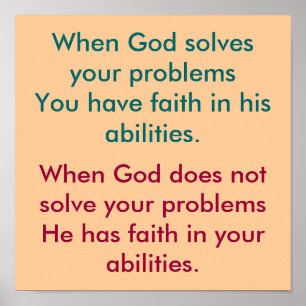 Belief in God Poster