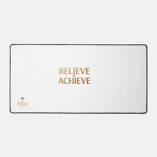 Believe & Achieve Inspirational Mouse Pad modern (Front)