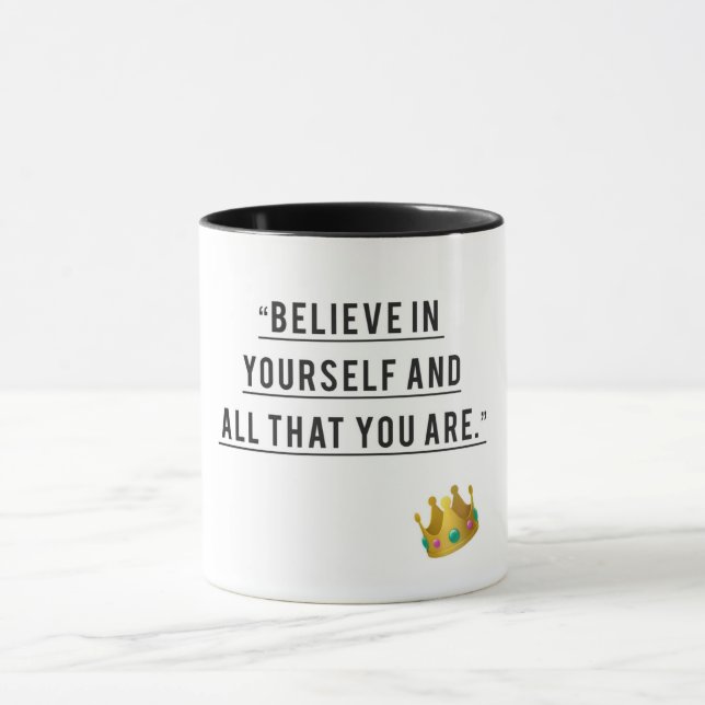  Believe and Achieve – Inspirational Mug (Center)