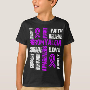 Believe And Fight Fibromyalgia T-Shirt