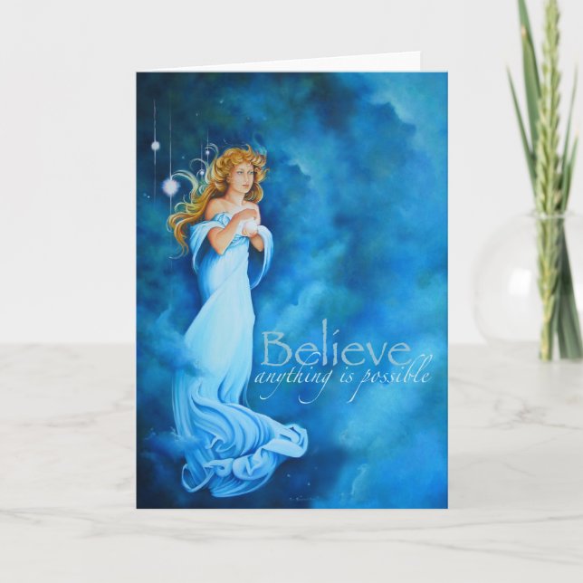 Believe, anything is possible card (Front)