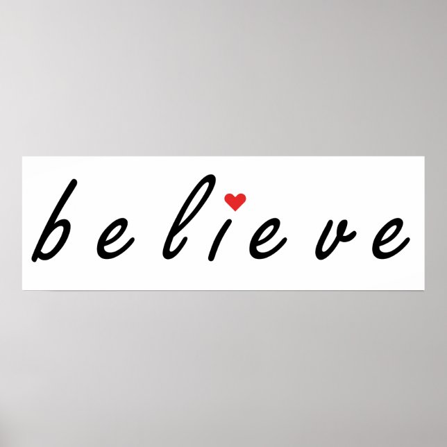 Believe, belief poster (Front)