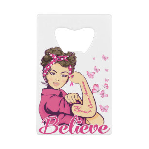 Believe Breast Cancer Warrior T-Shirt Womens