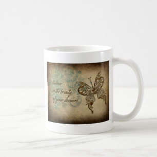 Believe Butterfly Coffee Mug