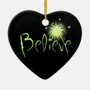Believe Ceramic Tree Decoration