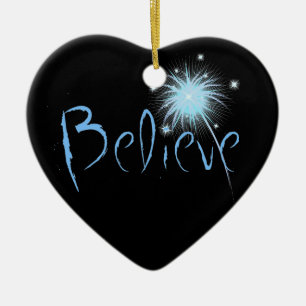 Believe Ceramic Tree Decoration