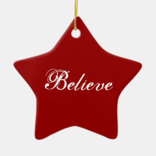 Believe Ceramic Tree Decoration