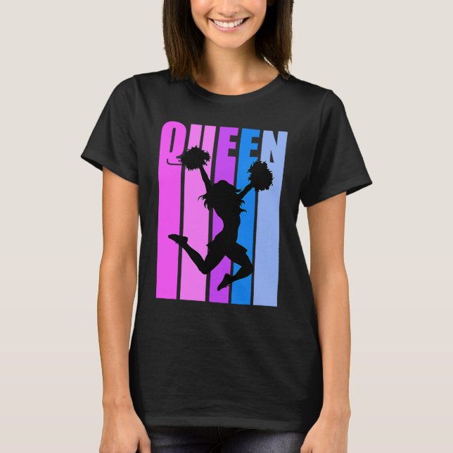 Believe Cheerleading Queen Cheer Girl Cheerleader  T-Shirt (Front)