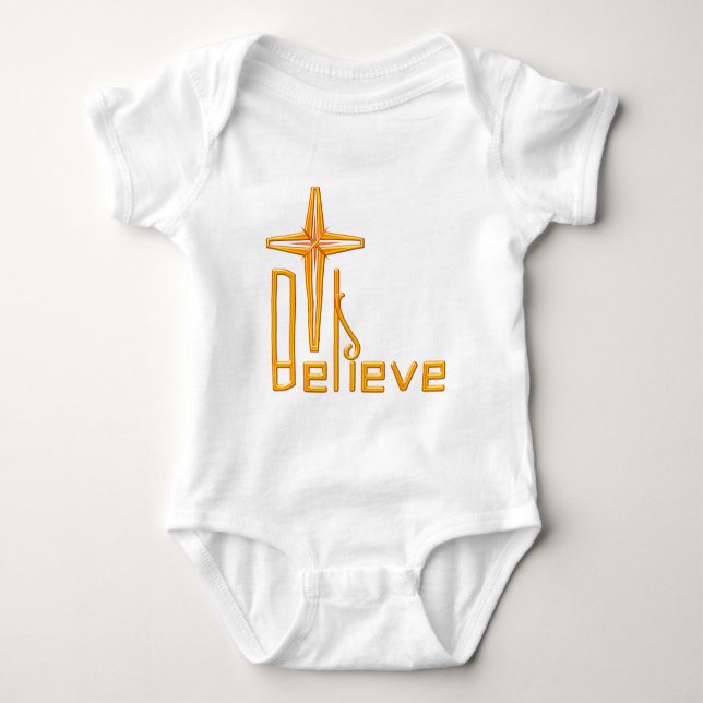 Believe Christian Baby Bodysuit (Front)