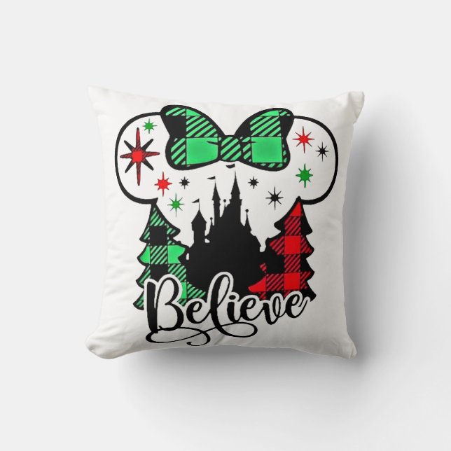 Believe Christmas, Christmas Believe, Christmas Cushion (Front)