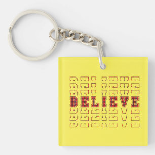 Believe - Christmas Designs  Key Ring
