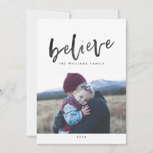 Believe Christmas Photo Cards