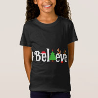 Believe Christmas Reindeer Santa Tree Fun Matching