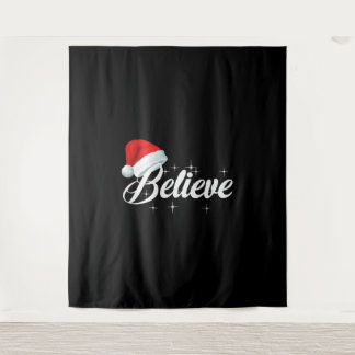 Believe Christmas Tapestry
