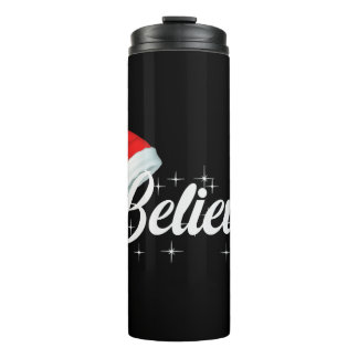 Believe Christmas Thermal Tumbler