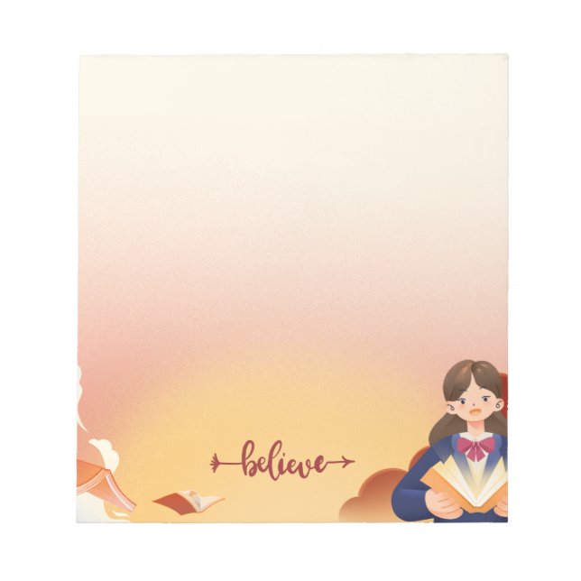 Believe: Creative Design Notepad (Front)