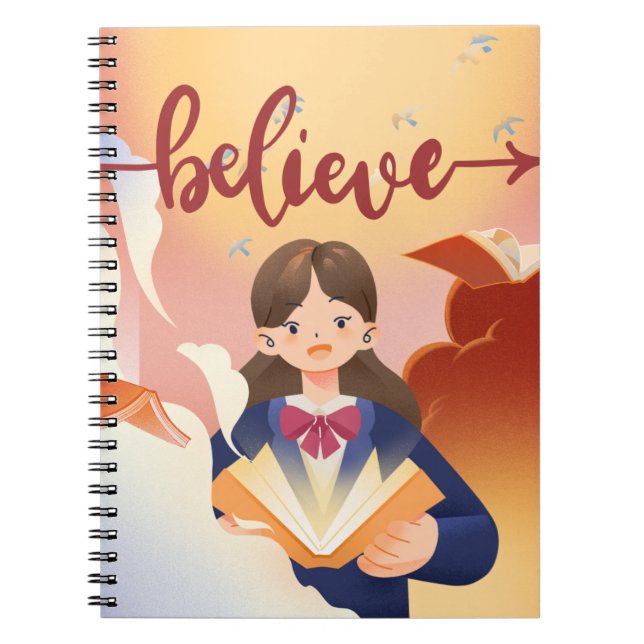 Believe: Creative Illustrated Design Notebook  (Front)