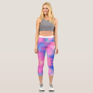 believe custom tyedye capri leggings lover workout