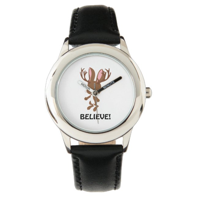 Believe! Cute Jackalope Watch (Front)