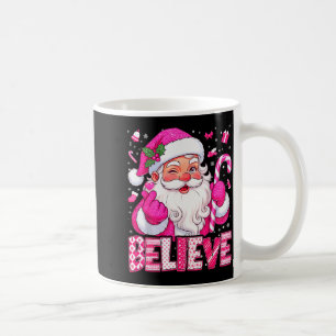Believe Cute Nk Santa Candy Cane Christmas Xmas Gi Coffee Mug