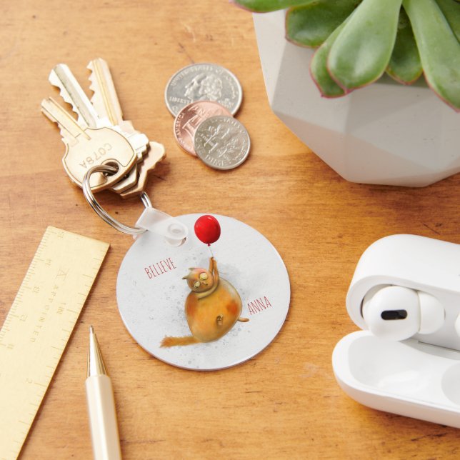 Believe encouragement note key ring (Desk)