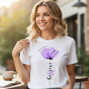 Believe Epilepsy Awareness Floral Gift Tri-Blend Shirt