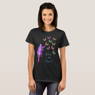 Believe Fairy Butterflies Inspirational      T-Shirt