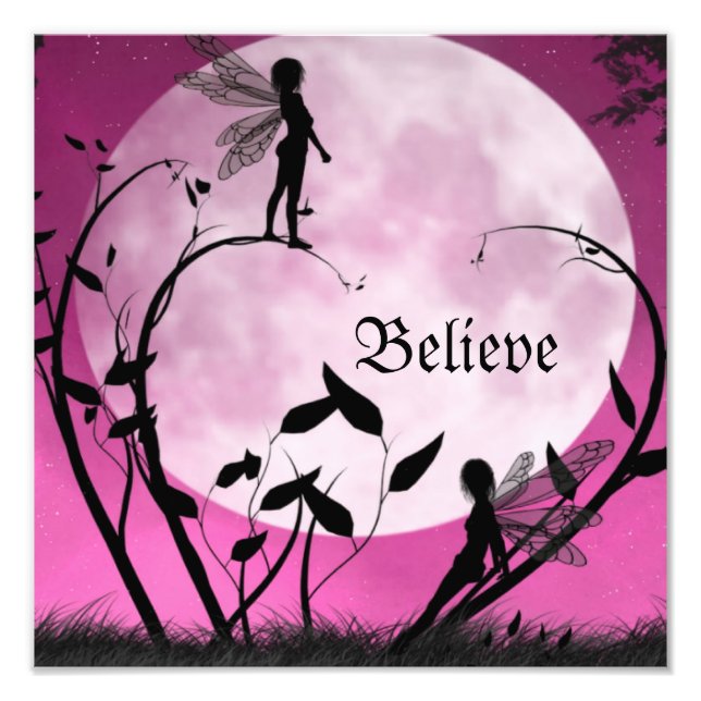 Believe fairy moon print (Front)