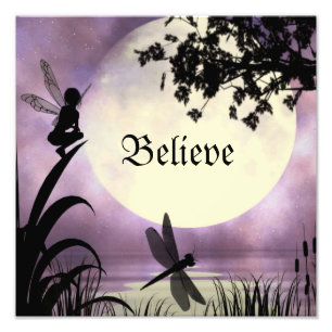 Believe fairy print